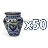 CANTARITO PERSONALIZADO FONDO TRADICIONAL CENEFA AZUL COBALTO NOMBRE