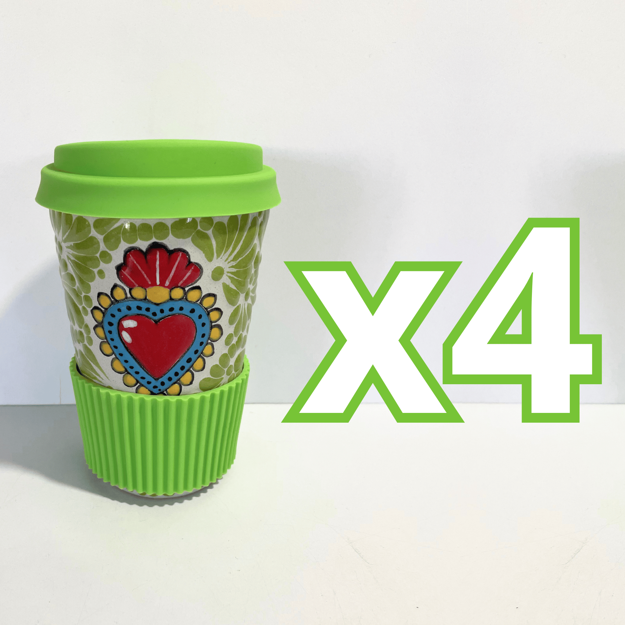 TERMO 15 CM SIN ASA FONDO TRADICIONAL MIK VERDE LIMON SAGRADO CORAZON
