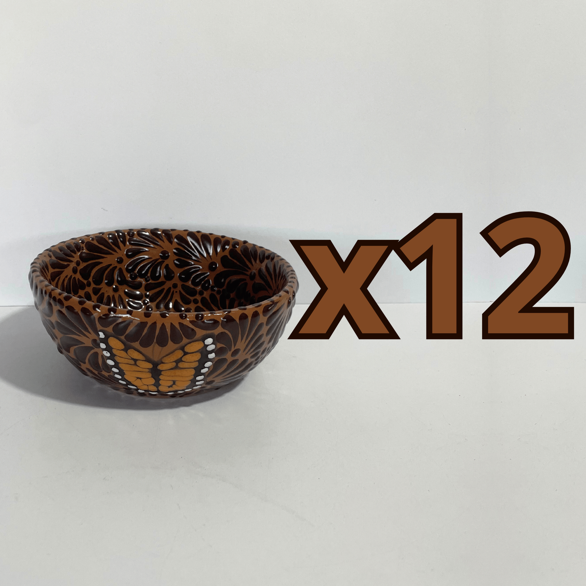 TAZON 15 CM FONDO CAFE MIK CAFE CHOCOLATE MARIPOSAS