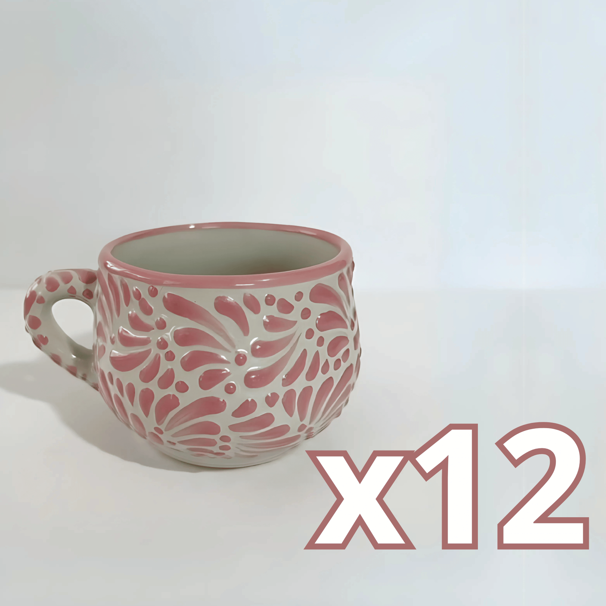 TAZA CHOCOLATERA MEDIANA FONDO TRADICIONAL MIK ROSA