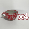 TAZA 300 ML FONDO TRADICIONAL MIK ROJO