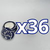 PAQUETE VELA ALHAJERO TAPA PLANA NO PERSONALIZADO FONDO BLANCO MIK AZUL COBALTO