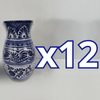 FLORERO BOLICHE 25 CM FONDO TRADICIONAL CENEFA AZUL COBALTO