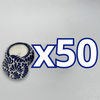 PAQUETE VELA ALHAJERO TAPA PLANA NO PERSONALIZADO FONDO BLANCO MIK AZUL COBALTO