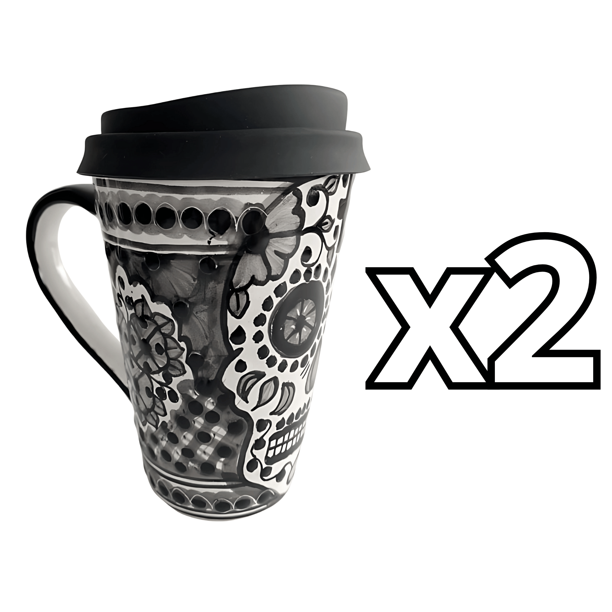 TERMO CON ASA 15 CM CALAVERA