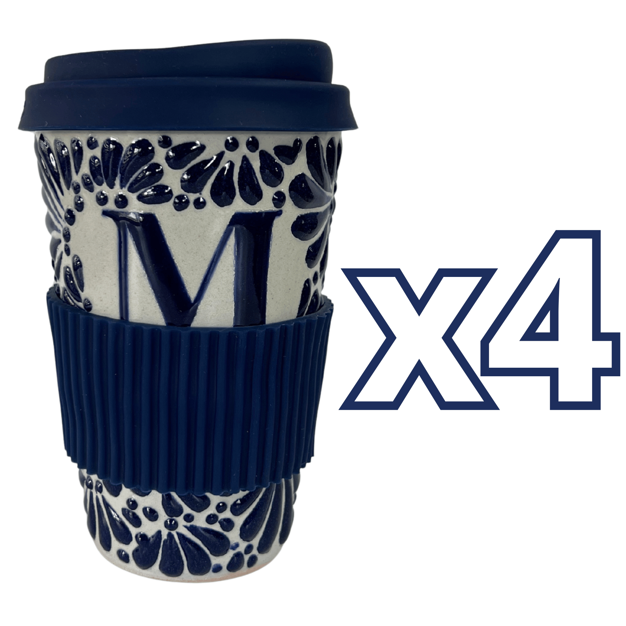 TERMO 15 CM SIN ASA FONDO TRADICIONAL MIK AZUL COBALTO INICIAL PERSONALIZADO