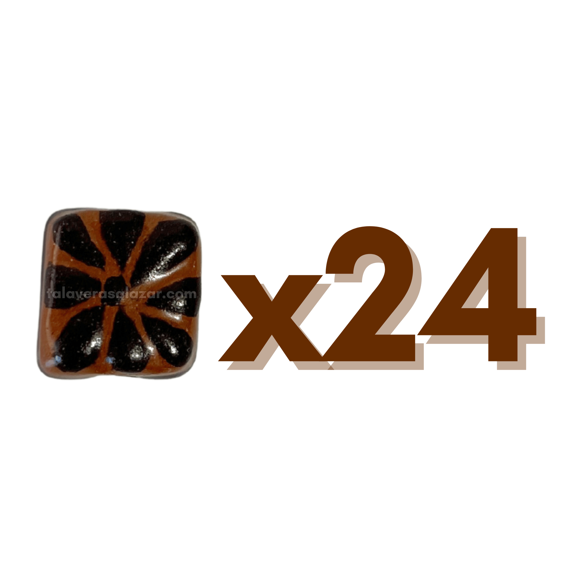 CUADRO PLANO 1.5 CM FONDO CAFE DECORADO CAFE CHOCOLATE