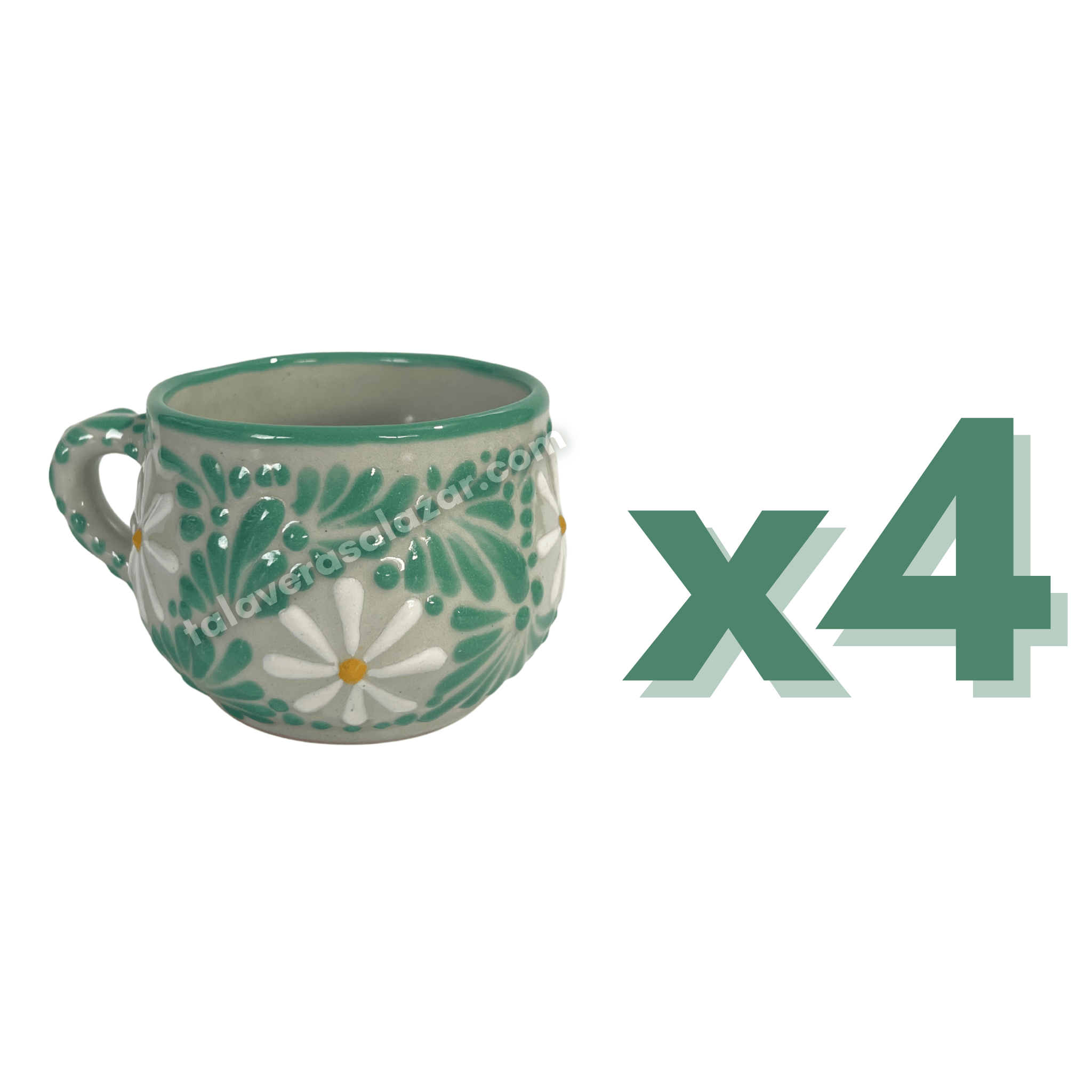 TAZA CHOCOLATERA MEDIANA FONDO TRADICIONAL MIK MENTA MARGARITAS