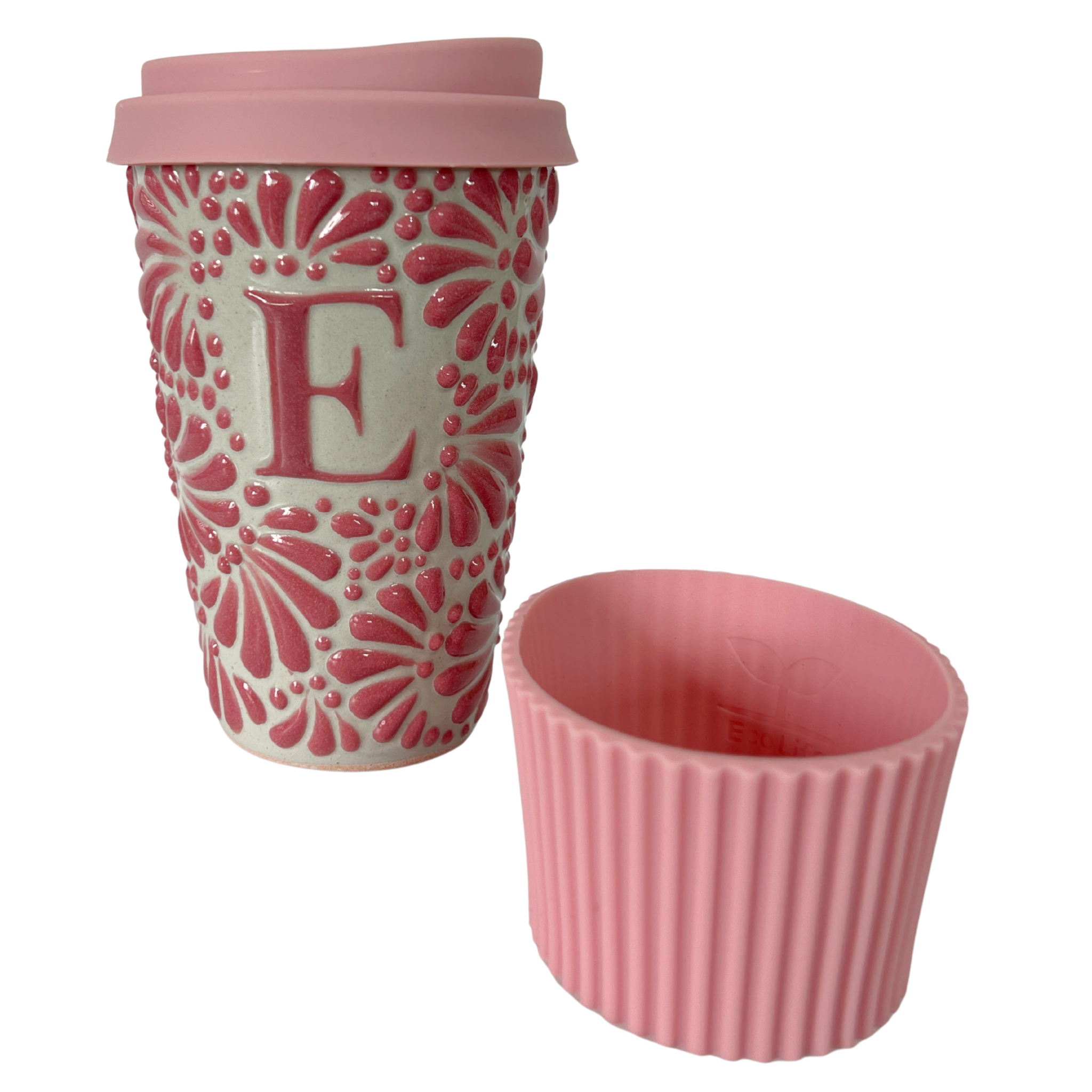 TERMO 15 CM SIN ASA FONDO TRADICIONAL MIK ROSA INICIAL PERSONALIZADO