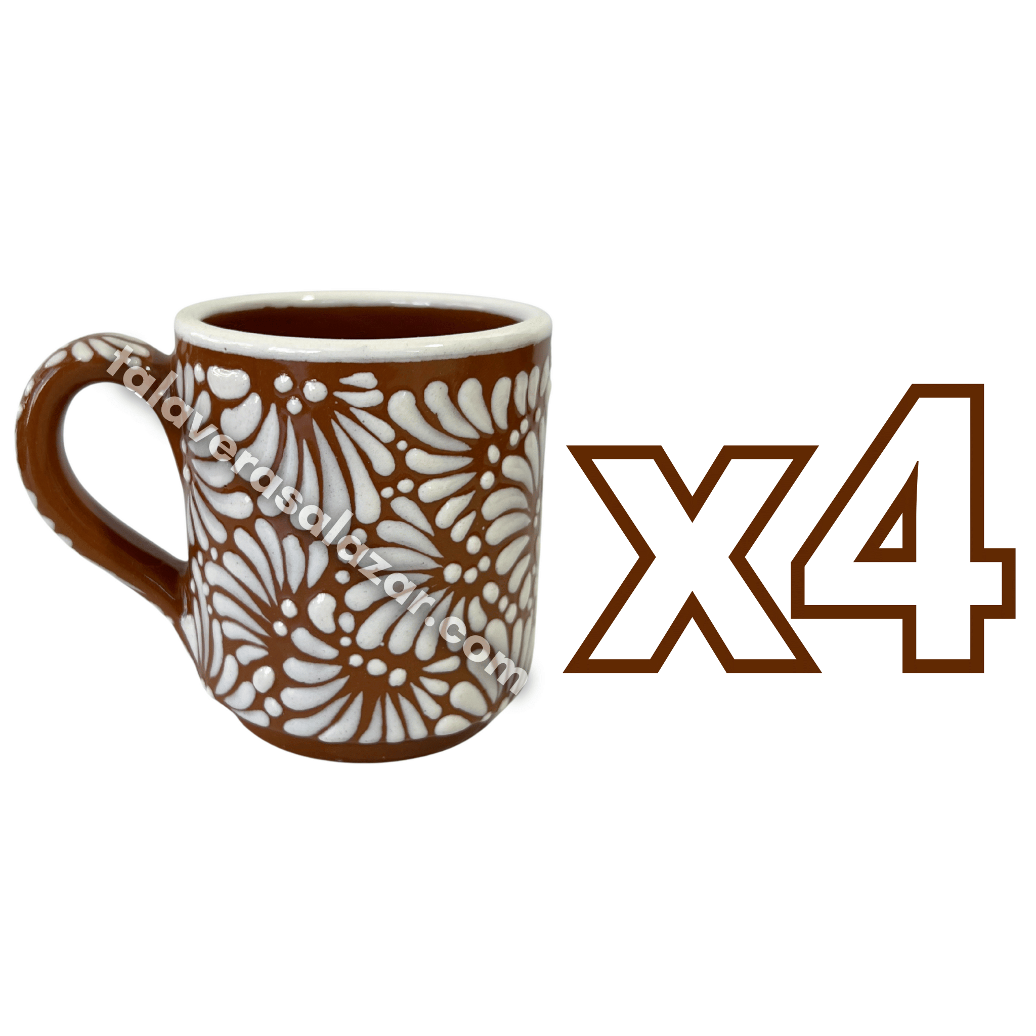 TAZA RECTA ESTANDAR FONDO CAFE MIK BLANCO