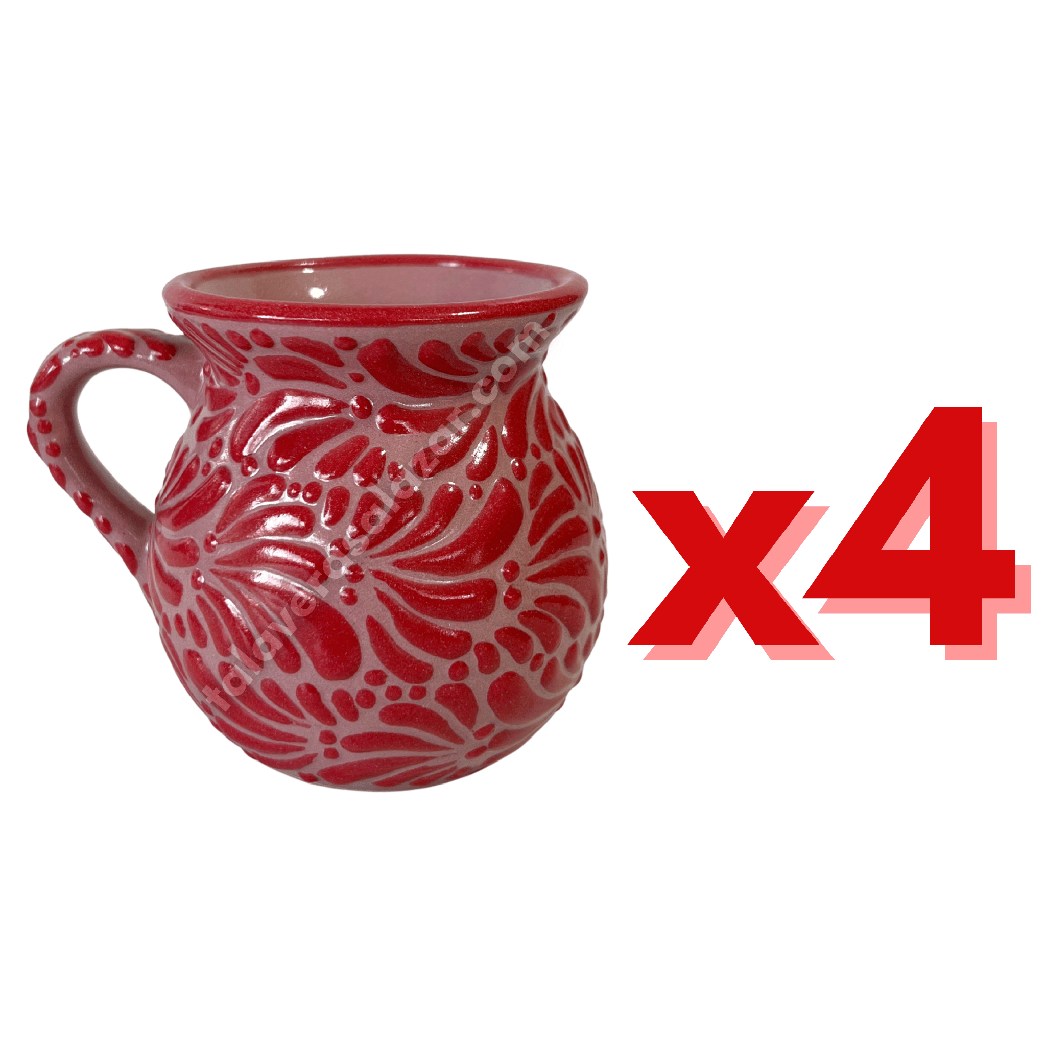 JARRO FONDO ROSA MIK ROJO