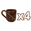 TAZA RECTA ESTANDAR FONDO CAFE MIK CAFE CHOCOLATE