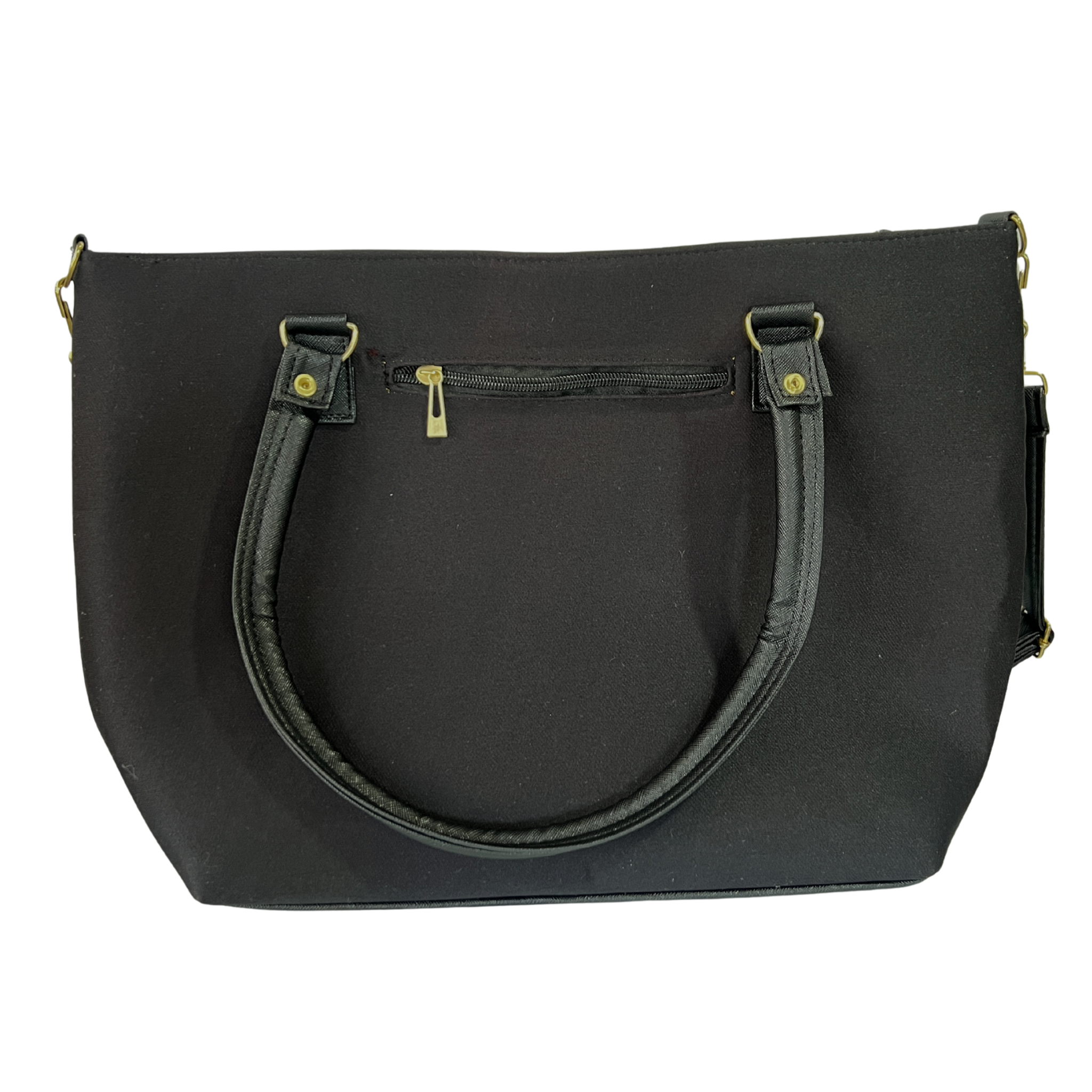 BOLSA COLOR NEGRO ESTILO TALAVERA CON LLAVERO NEGRO