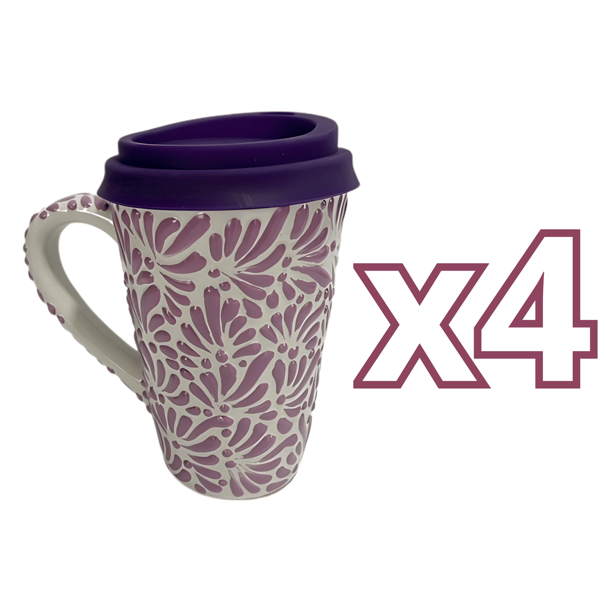 TERMO CON ASA 15 CM FONDO TRADICIONAL MIK MORADO