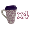 TERMO CON ASA 15 CM FONDO TRADICIONAL MIK MORADO