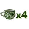 TAZA CHOCOLATERA MEDIANA FONDO TRADICIONAL MIK VERDE BANDERA