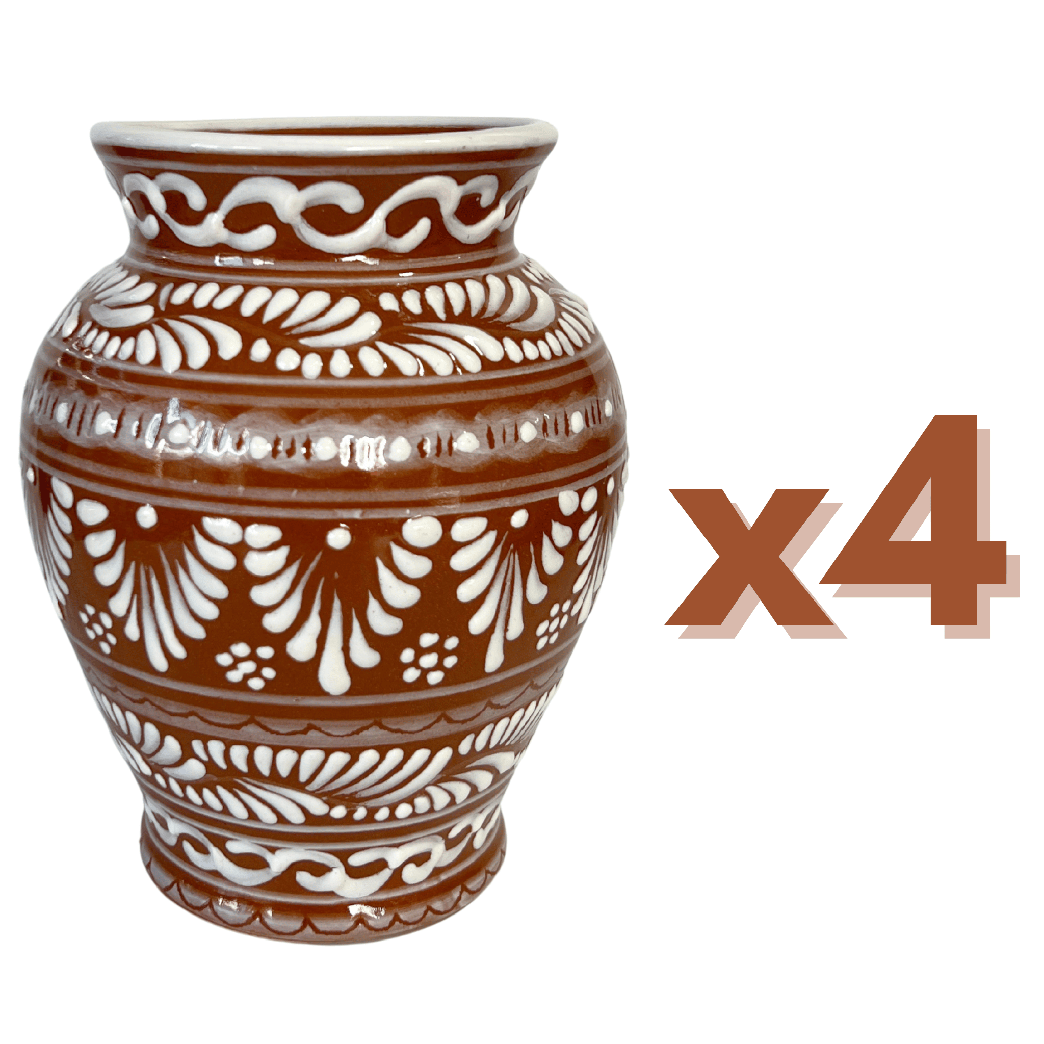 FLORERO JARRON FONDO CAFE CENEFA BLANCO