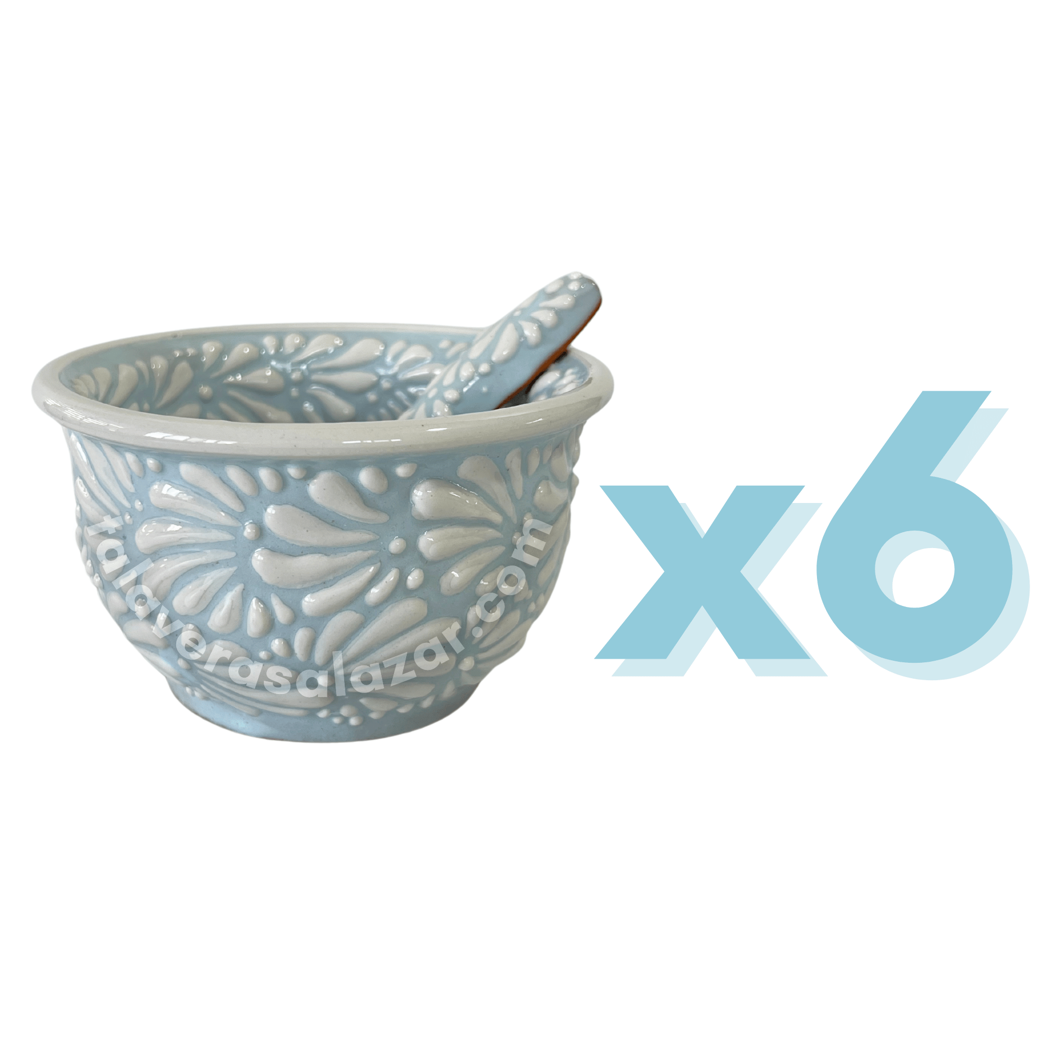 SALSERA FONDO BABY BLUE MIK BLANCO