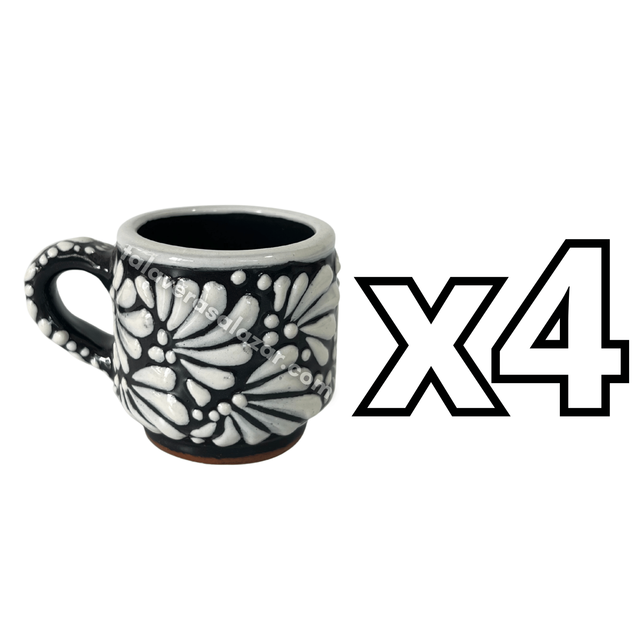 TAZA EXPRESO FONDO NEGRO MIK BLANCO