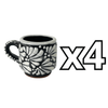 TAZA EXPRESO FONDO NEGRO MIK BLANCO