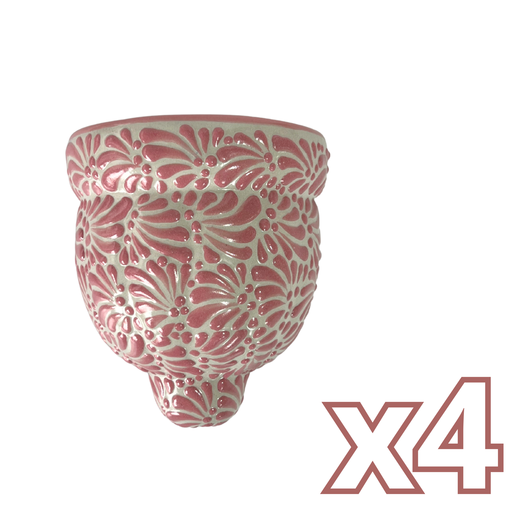 MACETA DE PARED GAJOS CHICA FONDO TRADICIONAL MIK ROSA