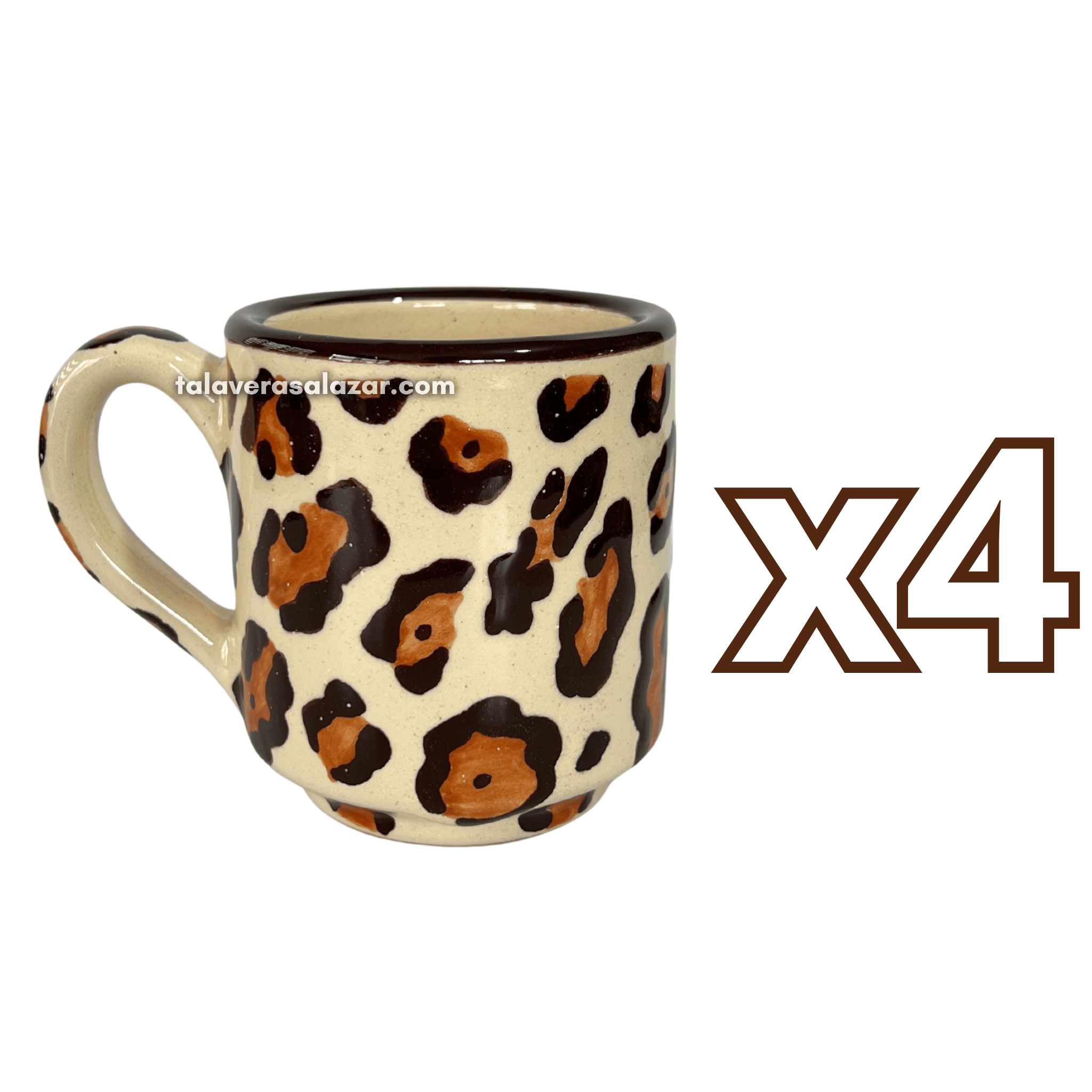TAZA RECTA ESTANDAR DECORADO JAGUAR