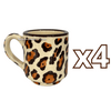TAZA RECTA ESTANDAR DECORADO JAGUAR
