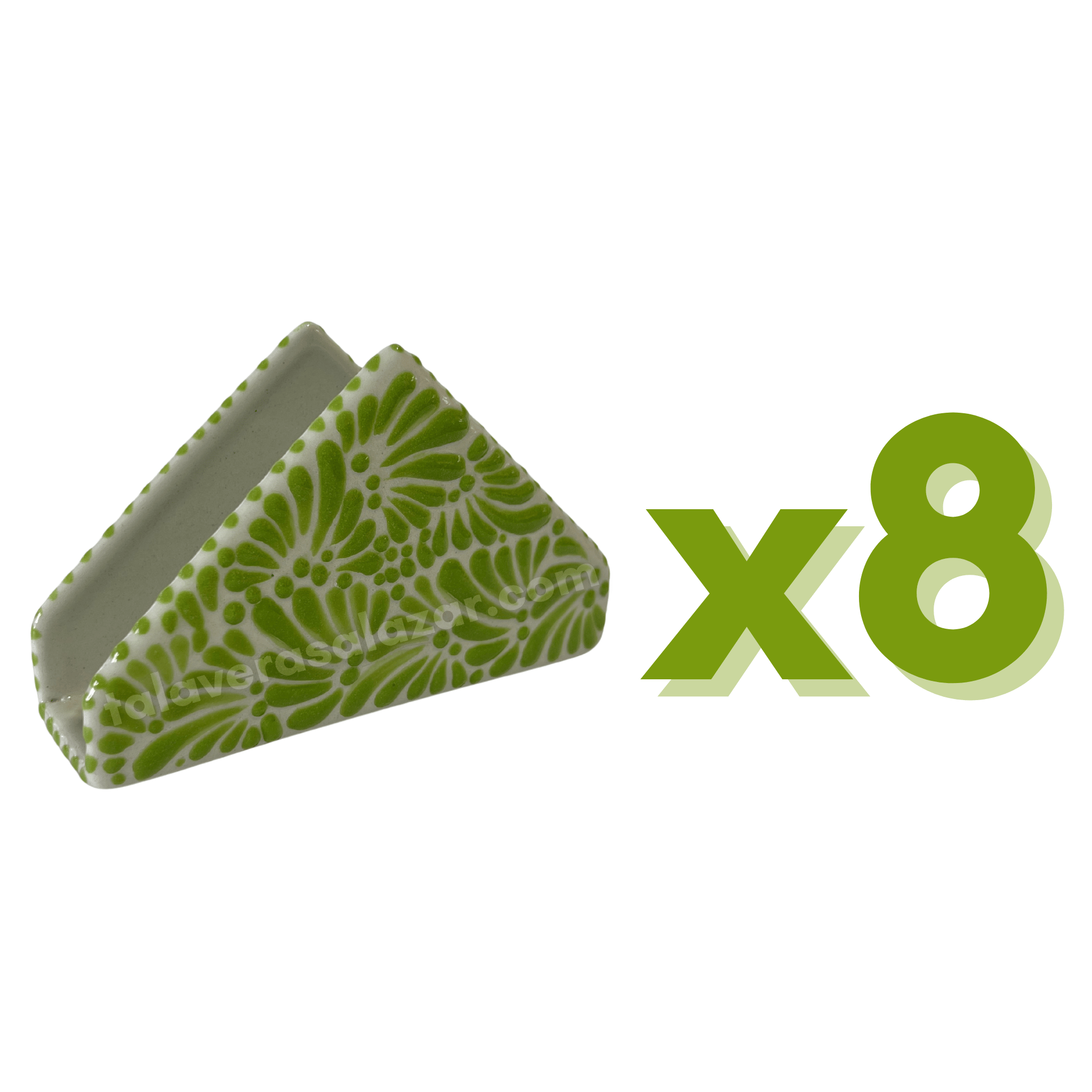 SERVILLETERO FONDO TRADICIONAL MIK VERDE LIMON