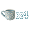 TAZA EXPRESO FONDO BABY BLUE MIK BLANCO
