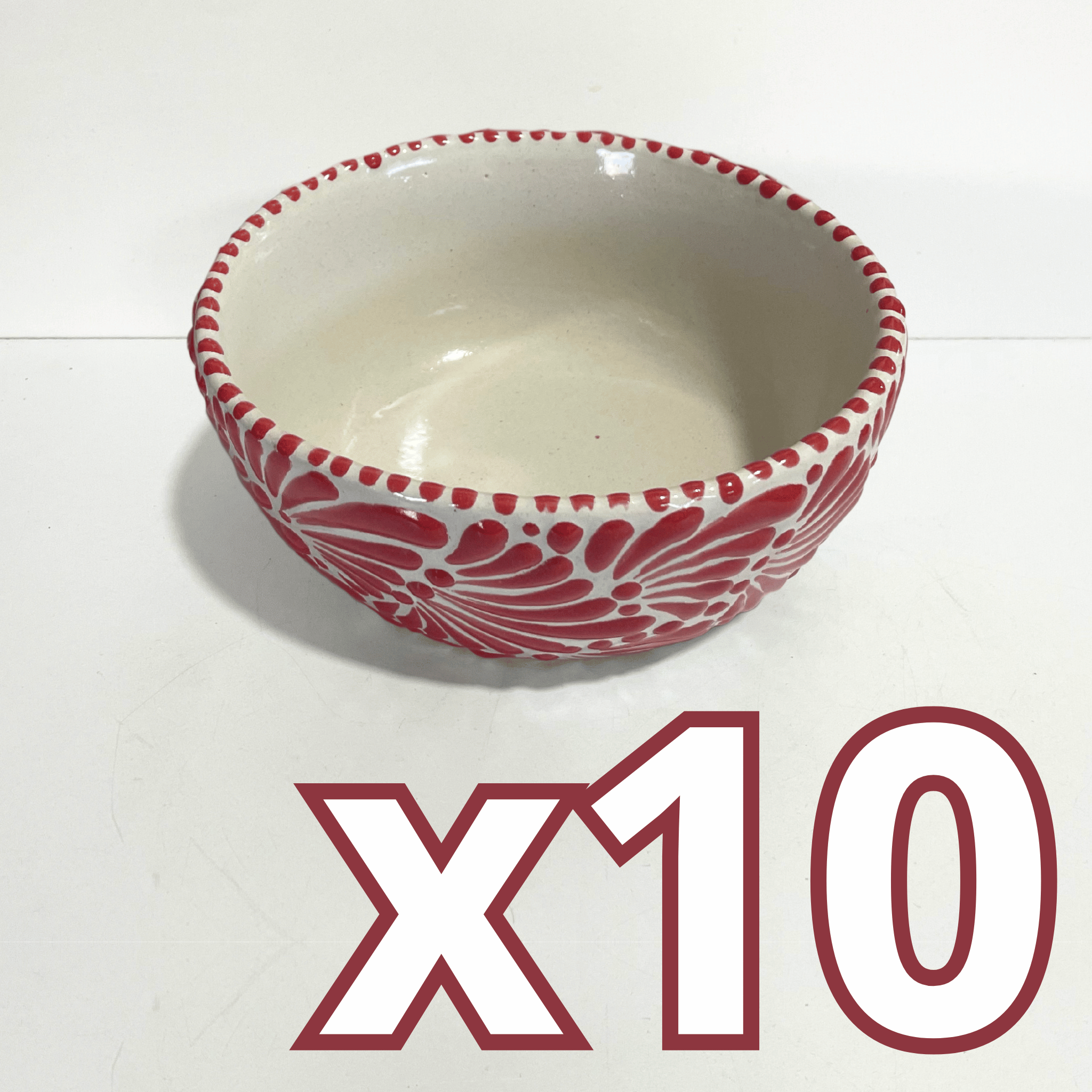 TAZON 15 CM FONDO TRADICIONAL MIK ROJO