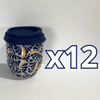 DESTELLOS DE ORO TERMO BOLITA FONDO TRADICIONAL MIK AZUL COBALTO