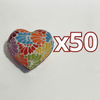 ALHAJERO GRANDE FORMA DE CORAZON FONDO TRADICIONAL MIK MULTICOLORES