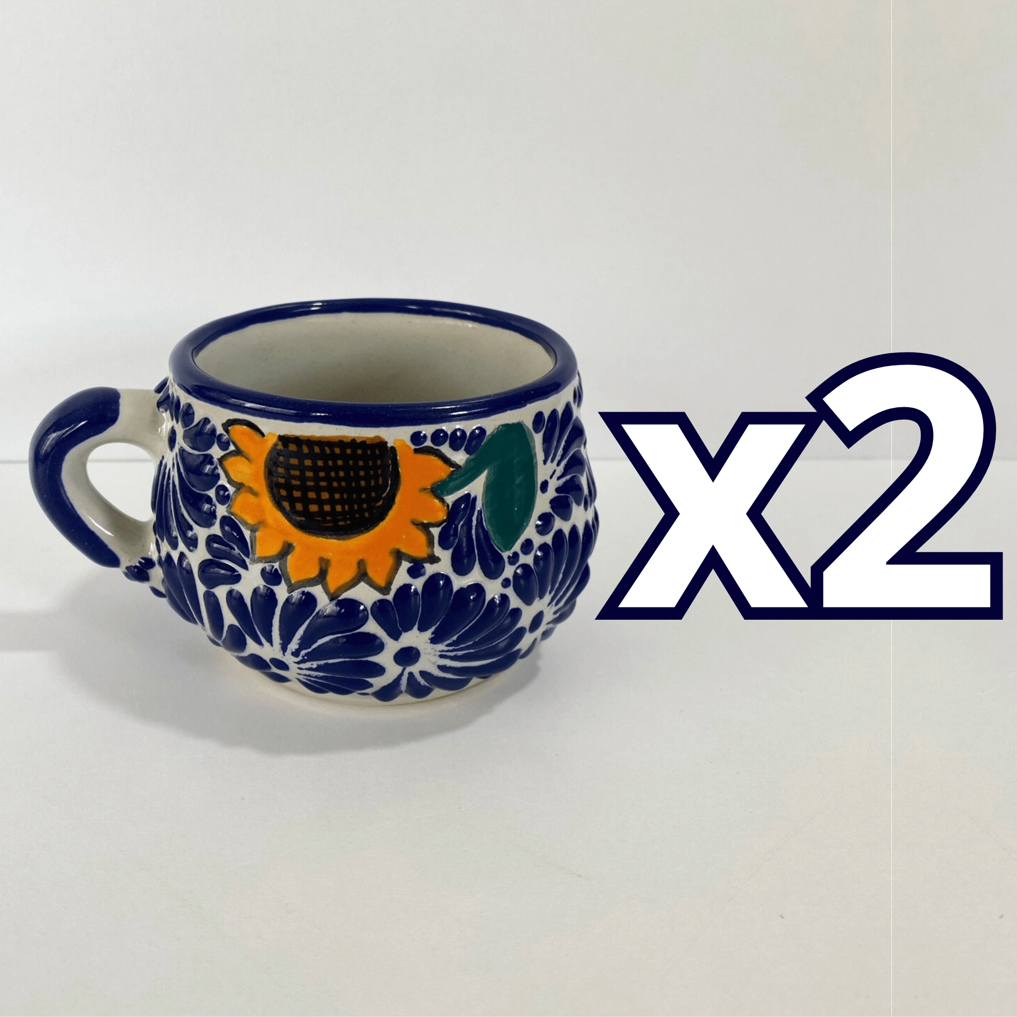 TAZA CHOCOLATERA MEDIANA VERSION GIRASOL ESTILO MIK