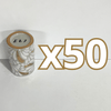TEQUILERO DESTELLOS DE ORO PERSONALIZADO EN LA BASE FONDO TRADICIONAL MIK BLANCO INICIALES