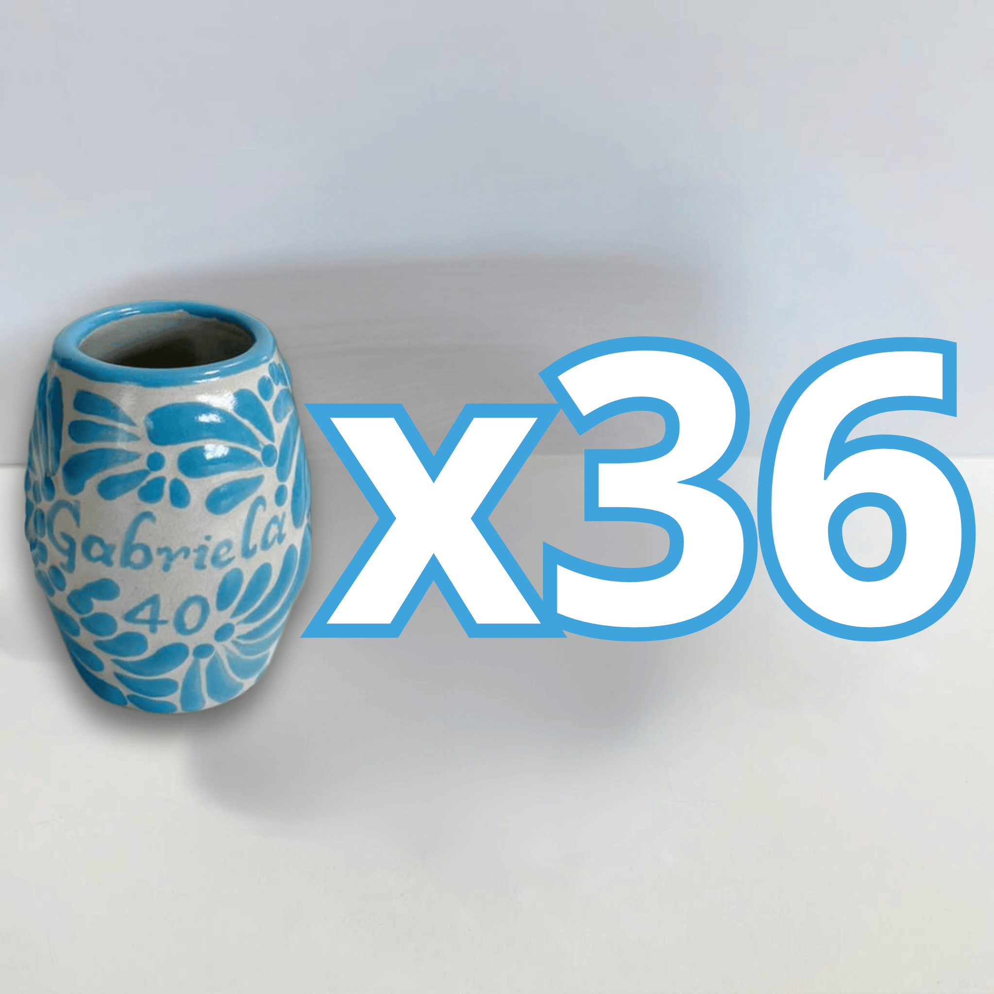 TEQUILERO BARRIL PERSONALIZADO FONDO BLANCO MIK AZUL TURQUESA NOMBRE