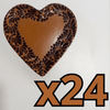 PLATO DE CORAZON 16 CM FONDO CAFE MIK CENEFA CAFE CHOCOLATE