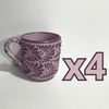 TAZA RECTA ESTANDAR FONDO LILA MIK MORADO