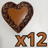PLATO DE CORAZON 16 CM FONDO CAFE MIK CENEFA CAFE CHOCOLATE