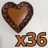 PLATO DE CORAZON 16 CM FONDO CAFE MIK CENEFA CAFE CHOCOLATE