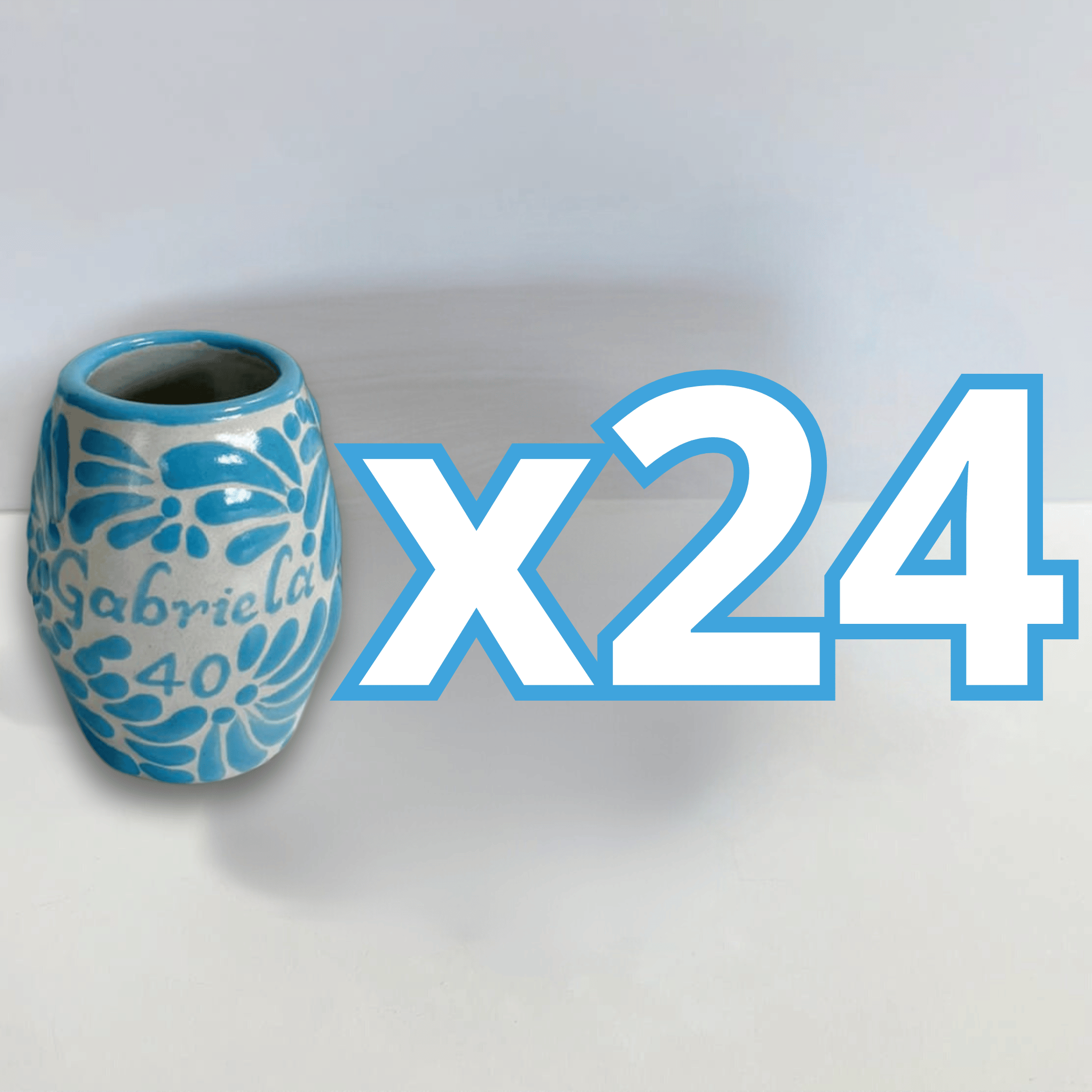 TEQUILERO BARRIL PERSONALIZADO FONDO BLANCO MIK AZUL TURQUESA NOMBRE