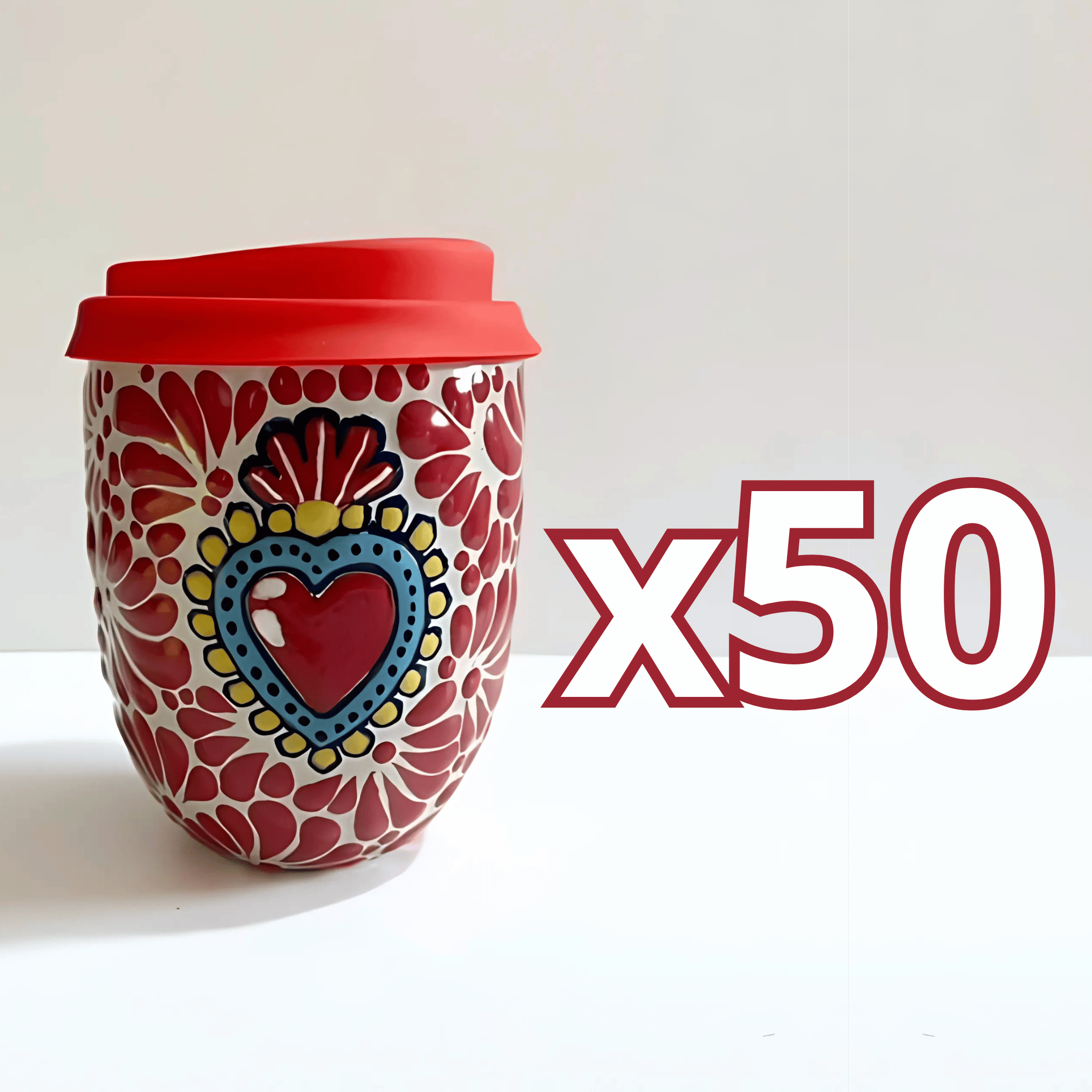 TERMO BOLITA FONDO TRADICIONAL MIK ROJO SAGRADO CORAZON