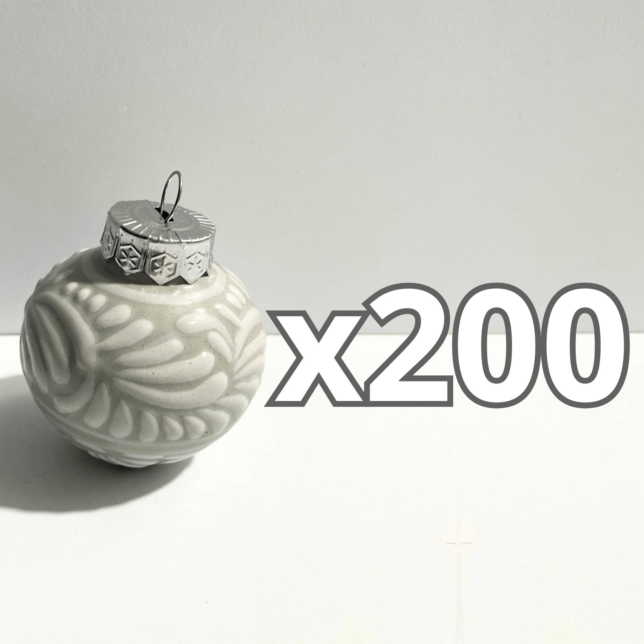ESFERA NAVIDEÑA FONDO TRADICIONAL CENEFA BLANCO
