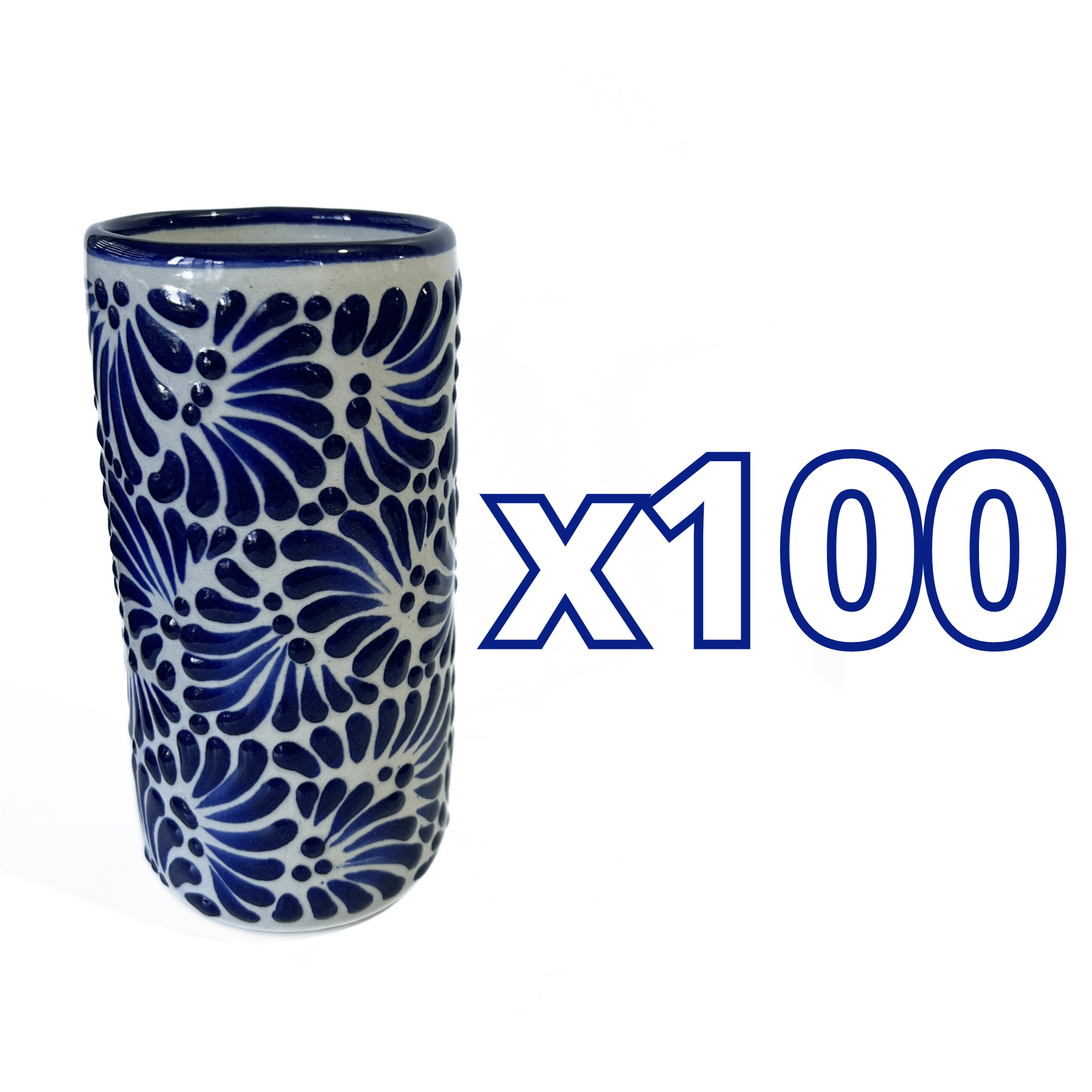VASOS PARA JARRA FONDO TRADICIONAL MIK AZUL COBALTO
