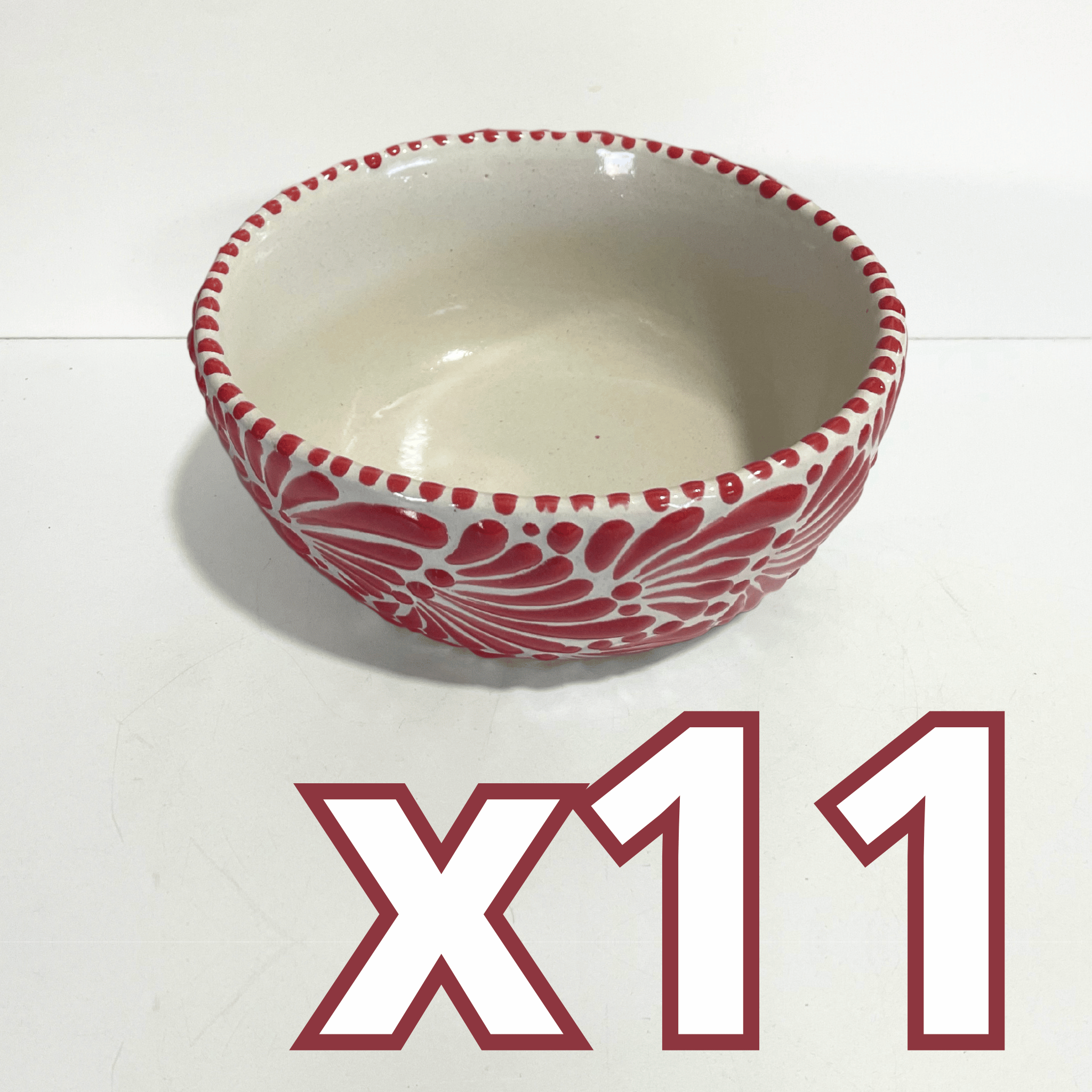 TAZON 15 CM FONDO TRADICIONAL MIK ROJO