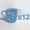 TAZA RECTA ESTANDAR FONDO BABY BLUE MIK AZUL TURQUESA