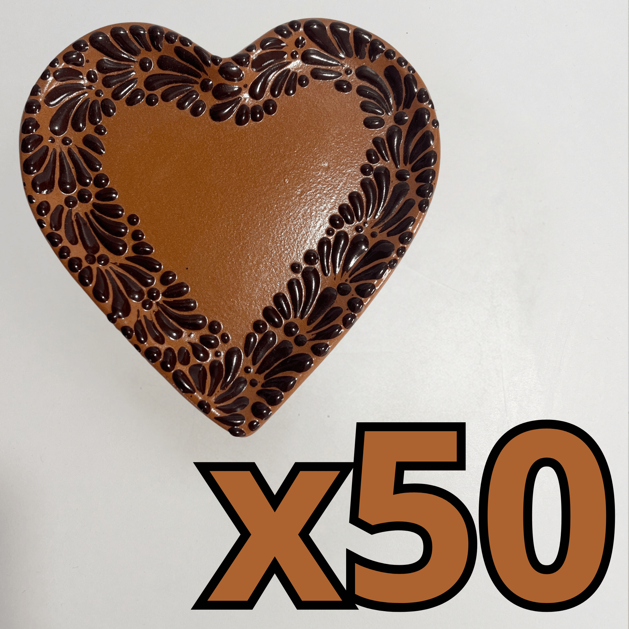 PLATO DE CORAZON 16 CM FONDO CAFE MIK CENEFA CAFE CHOCOLATE