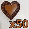 PLATO DE CORAZON 16 CM FONDO CAFE MIK CENEFA CAFE CHOCOLATE