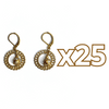 ARETES AROS ESFERA FONDO TRADICIONAL DESTELLOS DE ORO