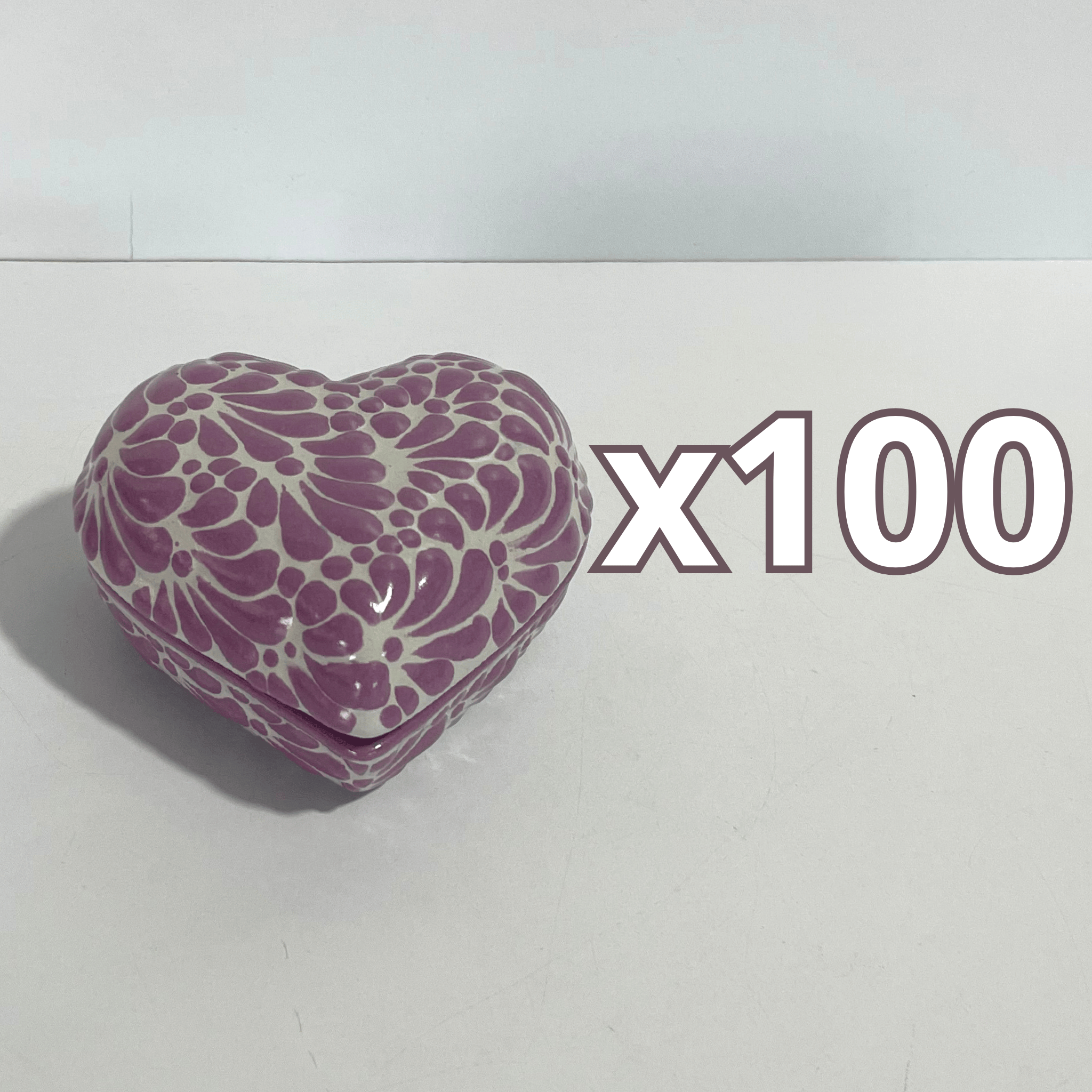 ALHAJERO GRANDE FORMA DE CORAZON FONDO TRADICIONAL MIK MORADO