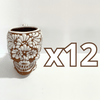 TAZA FORMA DE CRANEO FONDO CAFE MIK BLANCO